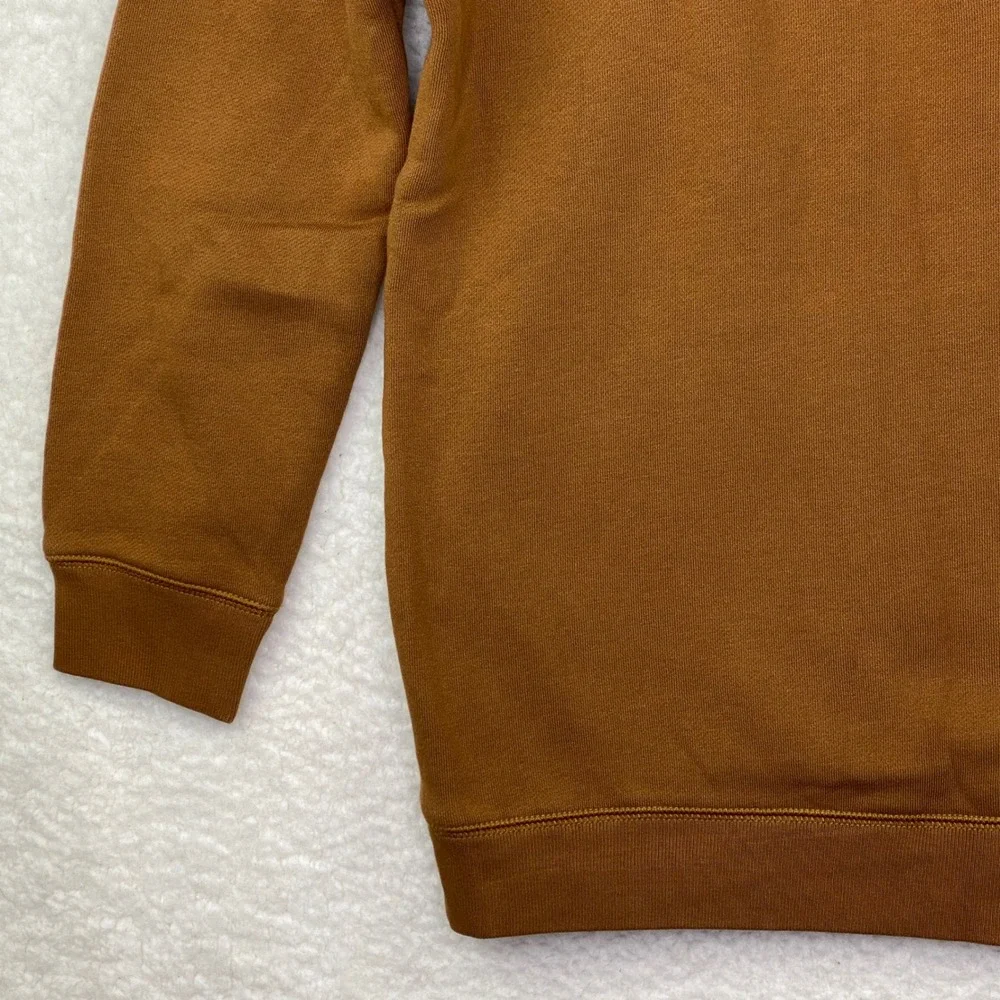 Carhartt Boys Brown Logo Graphic Hooded Sweatshirt Fleece Hoodie‎ Size L 14-16